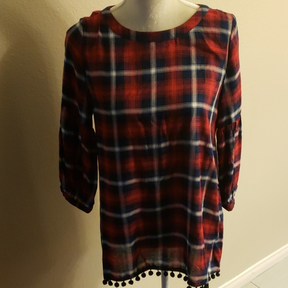 Doe & Rae checkered  top